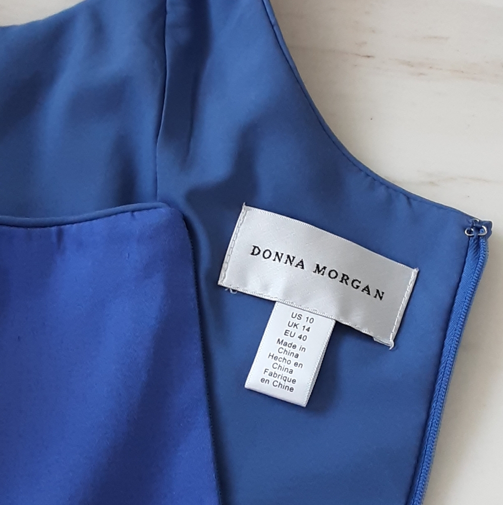 DONNA MOGAN Pin-Up Moonlit Garden Cotton Fit Flare Dress Sz 10 - Picture 10 of 10